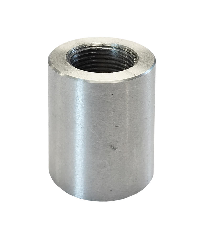 Redline Emissions Products Weld Bung (BG1006) - M12 X 1.00, 3/4" OD, 1" H, Rev Flare